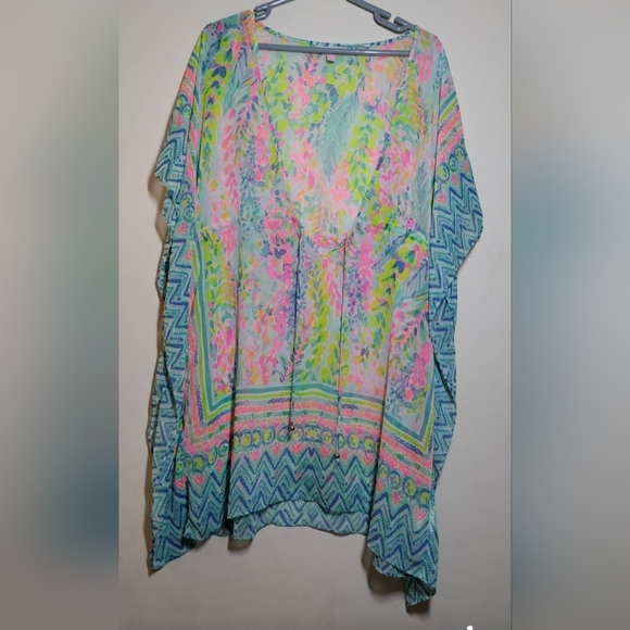 Lilly Pulitzer Size Large Gardenia Cover Up NWOT in Catch The Wave. Holy grail! - Picture 4 of 5
